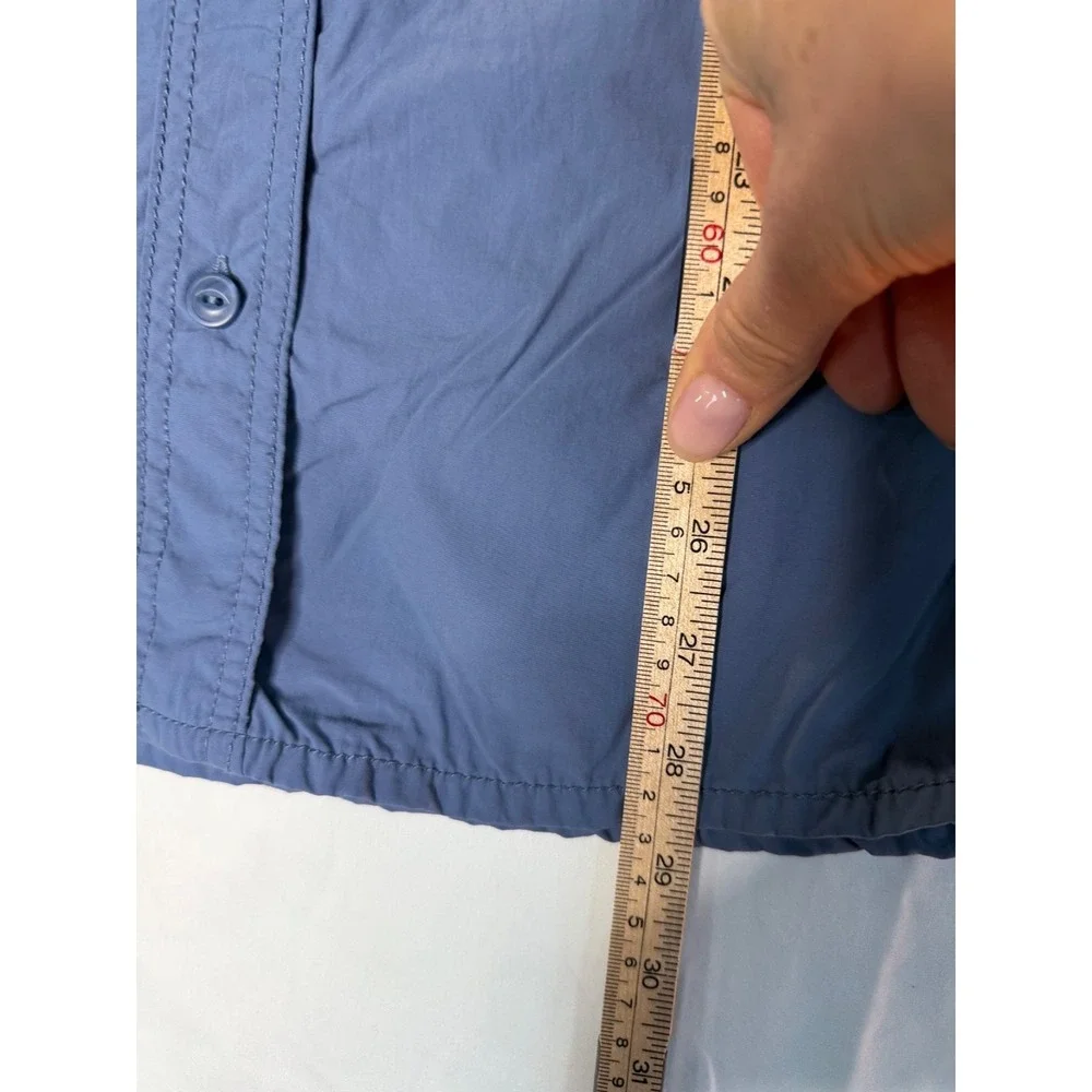 Ozark Trail mens sz L Blue Hiking short sleeve nylon shirt outdoors